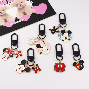 Llavero de Dibujos Animados con Diseño de Minnie y <span class=keywords><strong>Mickey</strong></span>, Accesorio para Auriculares, USB, <span class=keywords><strong>AirPods</strong></span>, Coche, Bolso, Regalo para Parejas - Product Image 1