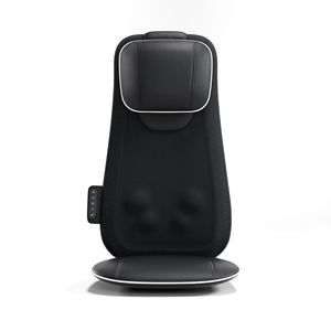 Coussin de massage Jiaren JR-D01 noir pour le dos, le cou, la taille et les hanches, technologie plug-in, en tissu - Product Image 1
