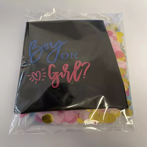 Ballons noirs 36 pouces pour révéler le sexe, garçon ou fille, confettis géants, ballon en latex, ballons de décoration de fête prénatale - Product Image 6