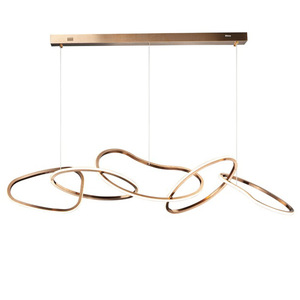 Lampadario a Sospensione Post-moderno di Design con Anelli per Sala da Pranzo, Lampada a LED Minimalista in Stile Nordico in Acciaio Inossidabile per Soggiorno e Camera da Letto - Product Image 5