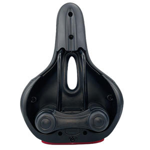 Sillín de bicicleta con luz trasera, color negro, cómodo y grueso, para bicicleta de montaña, equipo de ciclismo unisex para adultos - Product Image 2