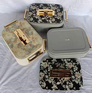 Ensemble de luxe 3 pièces 3L 4L 5L – Chauffe-plats isothermes en acier inoxydable avec intérieur à motif floral et poignée dorée – Idéal pour <span class=keywords><strong>cadeau</strong></span> de mariage - Product Image 5