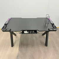 Soporte para Vasos LED RGB en Oferta, Ajustable, de Metal, PU, PC, Mesa de Computadora, Escritorio para Juegos, Mesa Gamer