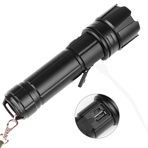 <span class=keywords><strong>Linterna</strong></span> Led de largo alcance de 1500lm, potente <span class=keywords><strong>linterna</strong></span> Led <span class=keywords><strong>XHP70</strong></span> recargable con USB con zoom, 18650 - Product Image 3