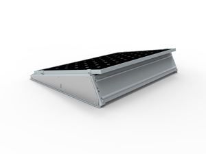 Sistema de balasto de acabado anodizado de instalación rápida para montaje de techo plano de hormigón - Product Image 2