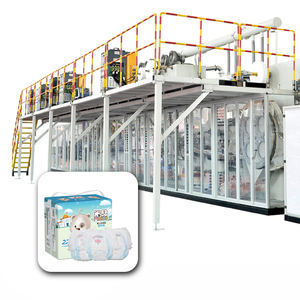 Ligne de production de couches pour bébés à <span class=keywords><strong>prix</strong></span> d'usine Pei Xin machine économique de fabrication de serviettes hygiéniques à vendre - Product Image 5