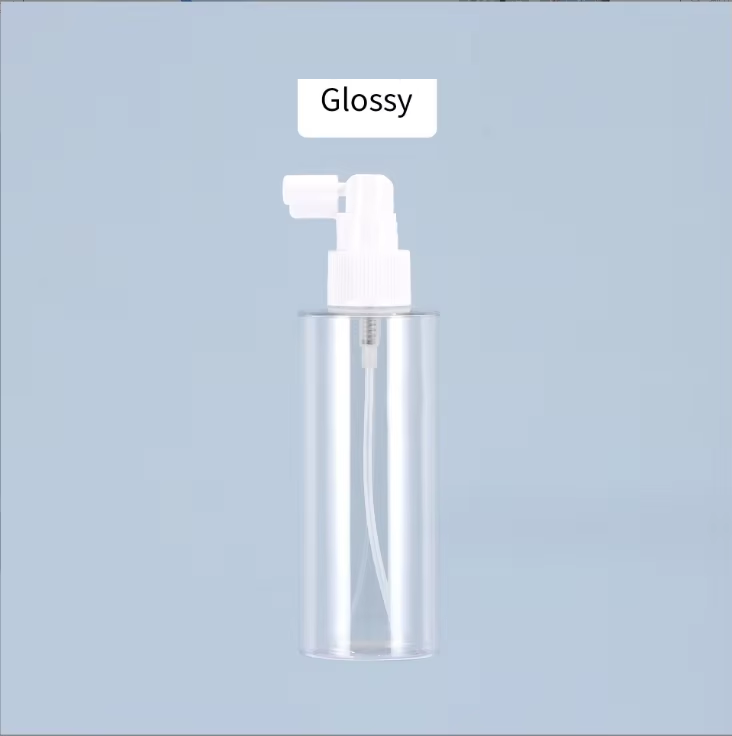 Botella transparente+cáteter blanco