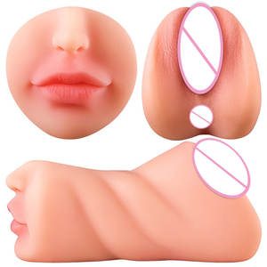 Bestseller für Männer Heißer Masturbator-Becher Realistische Vagina Anal Oral 3-Kanal Sextoy Weiches TPE-Material Erotikprodukte - Product Image 6