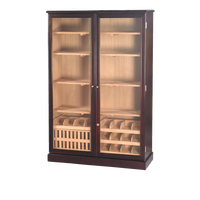 Meuble de présentation de cigares en bois peint avec éclairage LED, dimensions personnalisées, pour magasin de tabac commercial et vitrine de produits fumeurs