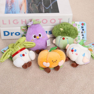 Portachiavi Peluche HECION a Forma di Verdura, Simpatico Cartone Animato di Cibo, Morbido Giocattolo Imbottito, Accessorio Creativo da Appendere alla Borsa, Regalo per Amici - Product Image 2