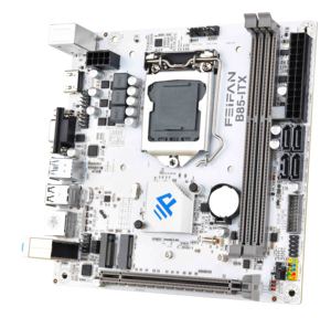 Placa Base Blanca ITX B85 de la Marca FEIFAN para Mini PC de 4.ª Generación I7 I5 I3, Placas Base LGA 1150, M.2 NVME WiFi Dual DDR3 Blanca 1150 - Product Image 1