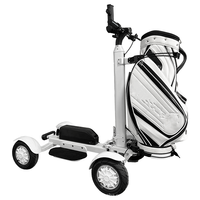 Chariot de golf électrique pliable en promotion avec batterie au lithium, chariots de golf motorisés, scooter, vente en gros OEM, livraison rapide, certifié CE