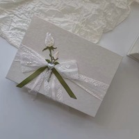 Caja de Regalo de Lujo Personalizada, Caja Rígida de Papel con Cinta, Caja de Regalo Plegable Hecha a Mano para Joyería, Cosméticos y Perfumes