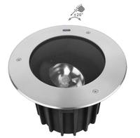 COB IK09 IP67 ROHS modelo celular luces empotradas en el suelo al aire libre profundo antivértigo cubierta foco paso luz subterránea