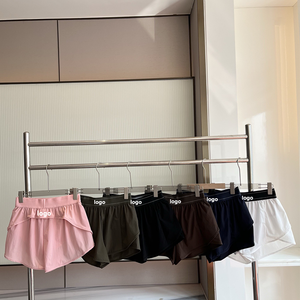 Shorts de sport <span class=keywords><strong>2</strong></span>-<span class=keywords><strong>en</strong></span>-<span class=keywords><strong>1</strong></span> respirants et élastiques pour <span class=keywords><strong>femme</strong></span> de marque de luxe – Idéal pour la course, le yoga et le cyclisme - Product Image 2