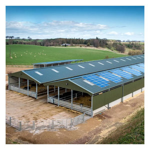 Gran oferta, estructura de acero, cobertizo para vacas, edificio de granja de acero prefabricado, Granero de caballos, diseño de Casa de <span class=keywords><strong>vaca</strong></span> - Product Image 4
