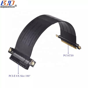 Adaptador PCI Express PCI-E 3.0 <span class=keywords><strong>8X</strong></span> a X8 de 180 Grados, Cable de Extensión de Tarjeta Riser de 10CM 20CM 30CM 40CM 50CM 60CM 70CM 80CM 90CM 100CM - Product Image 2