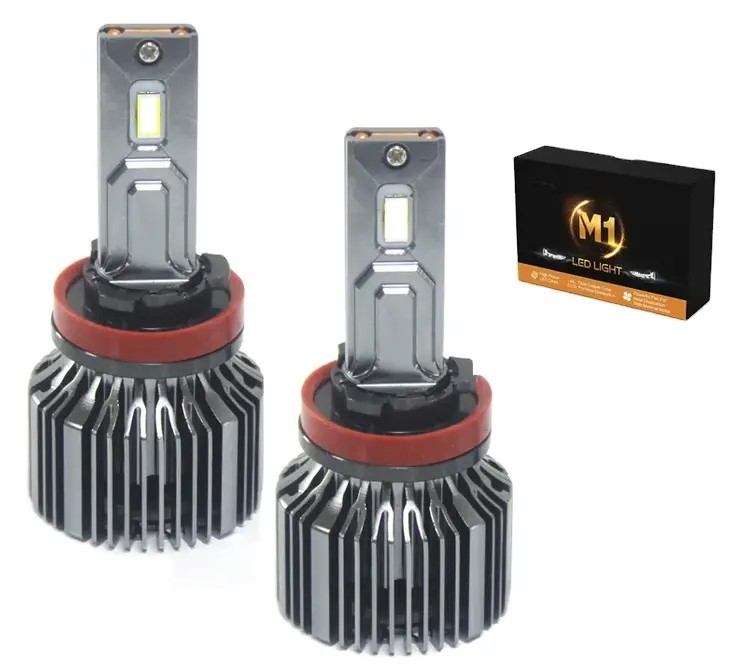 Auto parte 2023 NUEVOS faros LED M1 150W 15000LM con ventilador Flip Chip H8/H9/11 H4 H13 9005 9006 para bombillas de faros LED de coche