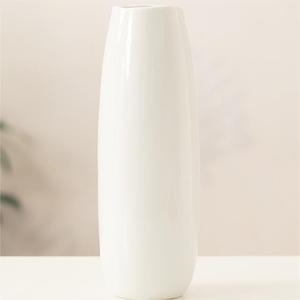 Vase en céramique blanc brillant de qualité supérieure avec fonction hydroponique pour la décoration de salon, table à manger, fleurs séchées - Product Image 6