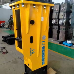 Martillo hidráulico SB81 Tipo de caja con pegatina azul adecuado para excavadoras pesadas con 18-26 toneladas para demolición y construcción - Product Image 3