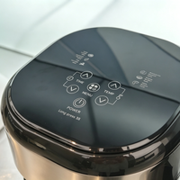Mini friteuse à air numérique 4,5 L, faible consommation, antiadhésive, four électrique carré pour usage domestique