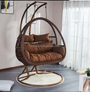 Chaise suspendue en rotin pour jardin moderne, mobilier d'extérieur, balançoire de patio, prix abordable, vente directe usine - Product Image 5