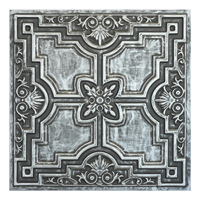 Plaques de plafond en PVC imitation étain 2x2 pieds, gaufrées, étanches, pour murs intérieurs de cafés, bars, hôtels, ignifuges, livraison incluse