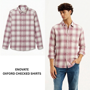 Camisa Oxford a Cuadros de Algodón Premium para Hombre, Corte Slim, Manga Larga, Calidad de Exportación, Proveedor Mayorista - Product Image 1