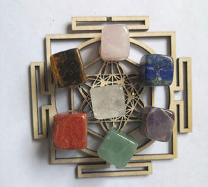 Kits de pierres de guérison chakra <span class=keywords><strong>en</strong></span> cristaux, pierres précieuses semi-précieuses, alignement arc-<span class=keywords><strong>en</strong></span>-ciel, jade coloré - Product Image 5