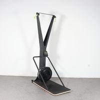 Appareil de fitness ergométrique Air Ski réglable pour entraînement de force et aérobic avec résistance au vent