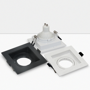 Hiện đại Quảng trường trần ánh sáng lịch thi đấu Nhà Máy Giá lõm đen trắng MR16 Downlight <span class=keywords><strong>GU10</strong></span> Đèn chủ với cơ thể nhôm - Product Image 2