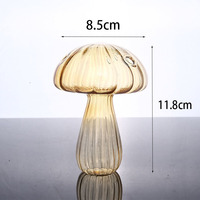 Terrarium de vase en verre en forme de champignon de vente en gros directe d'usine en Chine pour la décoration intérieure