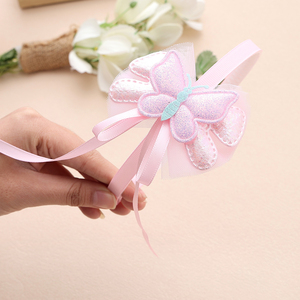 <span class=keywords><strong>Bandeau</strong></span> d'été rafraîchissant de style plage pour les filles Colorful Shiny Shell Butterfly Hair Accessories Fabric Pearl for Beach Outings - Product Image 6