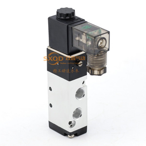 Vanne solénoïde à deux positions et cinq voies Sxqd 4V110 06 pour commande de vérin électropneumatique, montage sur panneau - Product Image 1
