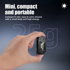 BaiFeng Mini Keychain Flashlight Rechargeable <b>Led</b> Headlamp Portable Outdoor <b>Work</b> <b>Light</b> - Product Image 5