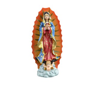 Estatua religiosa <span class=keywords><strong>de</strong></span> Madonna, adorno <span class=keywords><strong>de</strong></span> resina, Nuestra Señora <span class=keywords><strong>de</strong></span> <span class=keywords><strong>Guadalupe</strong></span>, decoraciones navideñas para el hogar para la oración - Product Image 5