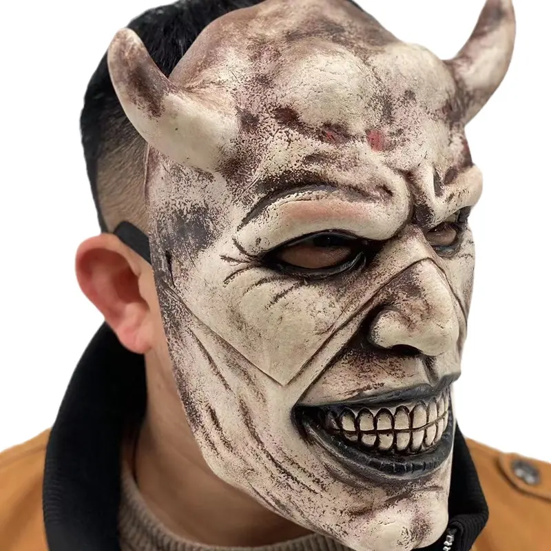 Made in China Horror Latex Mask evil latex mask making Half-head mask Halloween costume face decoration