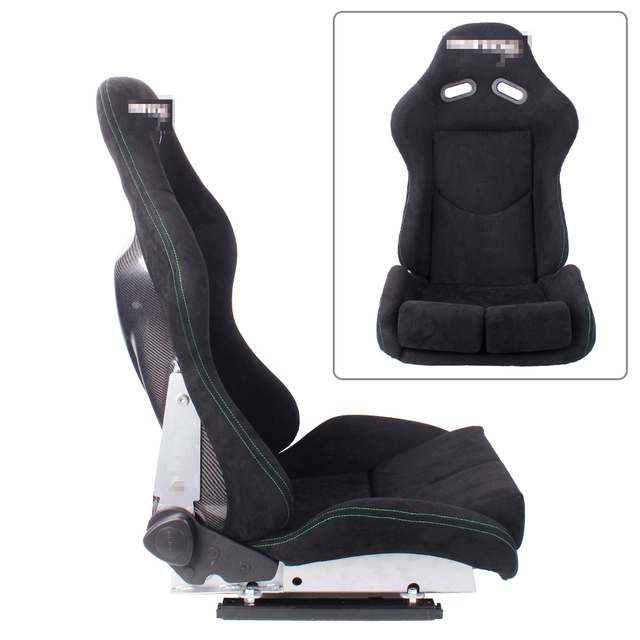 High Sales Quantity Adjustable Black Carbon Fibre Bucket Racing Simulator Seat for Gaming