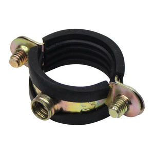 M7 One Ring Throat Hoop Metric/Inch Carbon Steel Pipe <b>Clamp</b> with Rubber Support Customization - Product Image 3