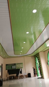 Thiết kế hiện đại PVC thả gạch Trần chống thấm nước chống cháy dải nhựa gạch cho trang trí nội thất đục Trần giá - Product Image 5