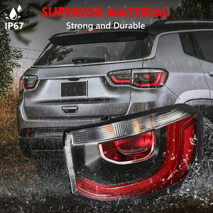 Feu arrière extérieur à LED pour Jeep Compass 2017 2018 2019 2020 2021, ensemble de feux arrière gauche et droit 55112681AF 55112680AF - Product Image 4