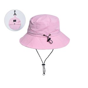 Customized LOGO Foldable <strong>Bucket</strong> <strong>Hat</strong> <strong>With</strong> Pocket Safari Unisex Fishing Cap Fisherman <strong>Bucket</strong> <strong>Hat</strong> <strong>With</strong> Drawstring - Product Image 2