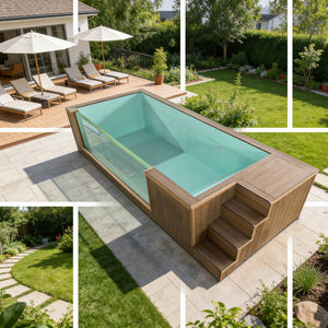 Peut être associé aux piscines conteneurs, pour les jardins familiaux et les hôtels, offrant l'expérience de baignade estivale idéale - Product Image 3