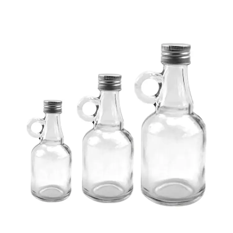 Bouteilles de sirop en verre vides avec couvercles en métal 40ml 100ml 250ml Bouteilles de sirop en verre Bouteille de vin rouge de Californie