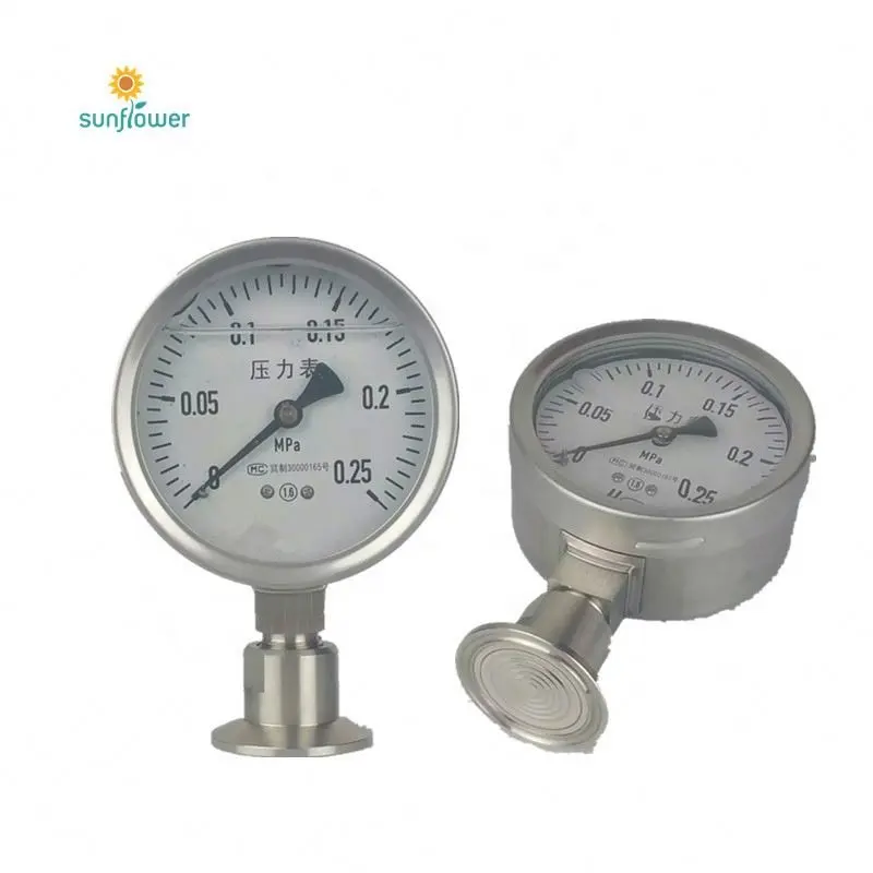 4 Inch 100mm With Oil Pressure Gauge Digital Flow Meter Manometer