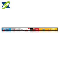 Soporte de Pared para Pantalla Larga, Barra Extensible para Exhibición en Bordes, Monitor LCD Digital para Publicidad en Centros Comerciales y Tiendas