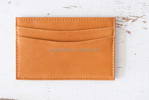 Porta carte d'identità su entrambi i lati in morbida pelle Nappa porta biglietti da visita promozione regalo all'ingrosso fatto a mano - Product Image 5