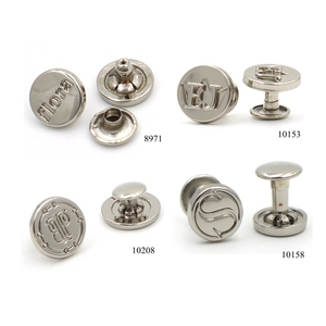 Rivets à capuchon en métal nickelé, rivets en alliage de zinc, rivets gravés avec logo personnalisé, rivets à capuchon unique pour accessoires en <span class=keywords><strong>cuir</strong></span> - Product Image 6
