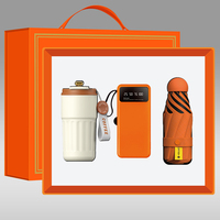 Logo de l'entreprise personnalisé de luxe Mug Power Bank avec support de téléphone Mini parapluie-Ensemble cadeau promotionnel de qualité supérieure