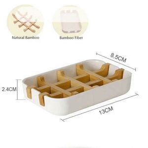 Support de Savon en Bambou Style Marbré pour Salle de Bain, Boîte à Savon Solide avec Drainage d'Eau - Product Image 4